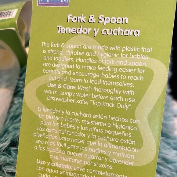 Sesame Beginnings ELMO Baby LOT 2 Bottles, Rattle, Toy, Fork & Spoon NEW Sealed - Picture 9 of 9